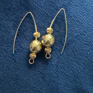 🥰Elegant Gold filled corrugated Drop Earrings NEW🥀🥀🥀🥀🥀🥀❤️🥀❤️🥀🥀🥀❤️🥀❤️